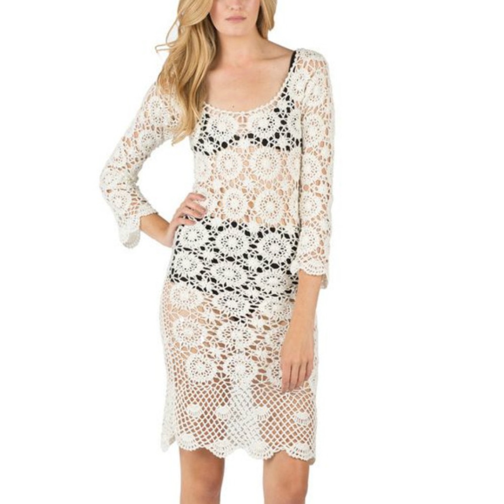 M Cleobella Hand Crochet Midi Skyler Dress